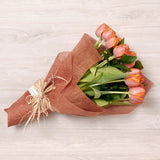 Ramo de Tulipanes Naranjo – Energía y Calidez para Regalar