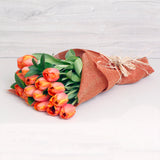 Ramo de Tulipanes Naranjo – Energía y Calidez para Regalar