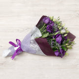 Ramo de Lisianthus Morados y Limoniums – Sofisticación y Elegancia a Domicilio