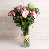 Florero Gerberas Rosadas– Flores Frescas Listas para Apreciar