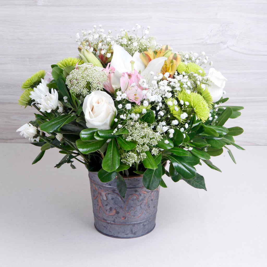 Arreglo Primavera en Tonos Pastel – Regalo para Felicitaciones