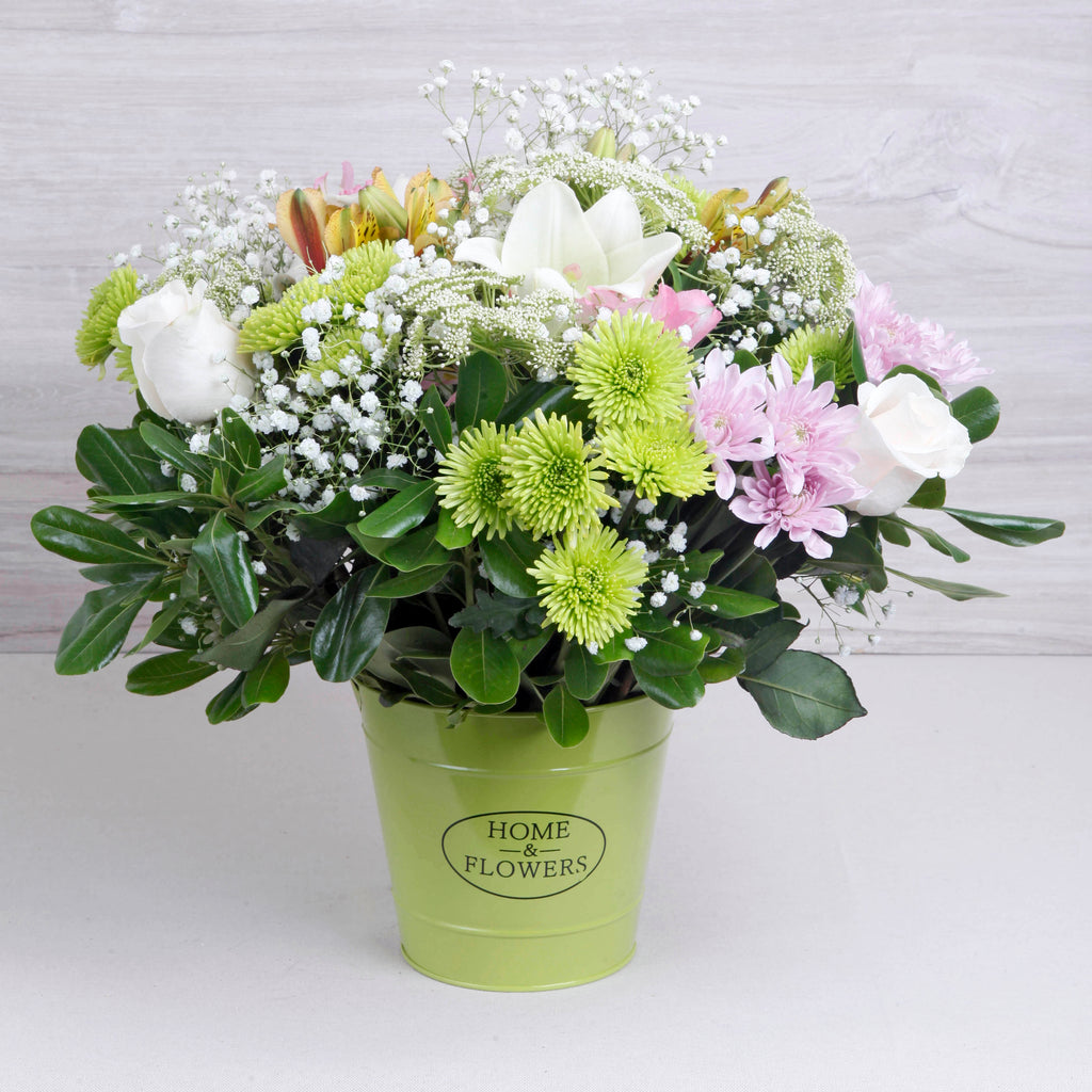 Arreglo Primavera Verde – Ideal para Cumpleaños